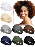 Stretch head wrap headbands 8-pack in solid colors, view 4